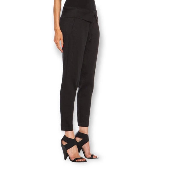 Vince Pants - Vince. Fold Over Waist Trousers Size 4